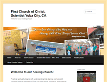 Tablet Screenshot of christianscienceyubacity.org
